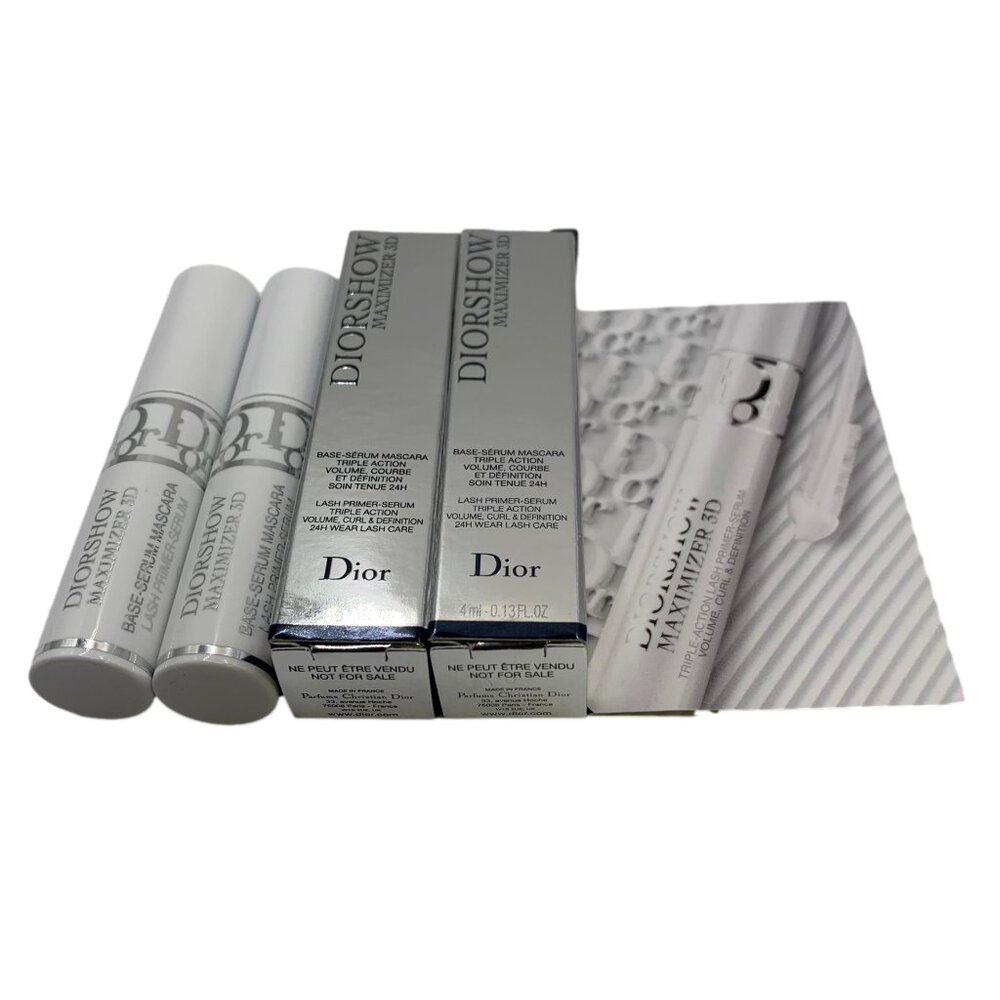 2 Pack DIOR DiorShow Maximizer 3D Mascara Primer Travel Size 0.13 oz / 4 ml each